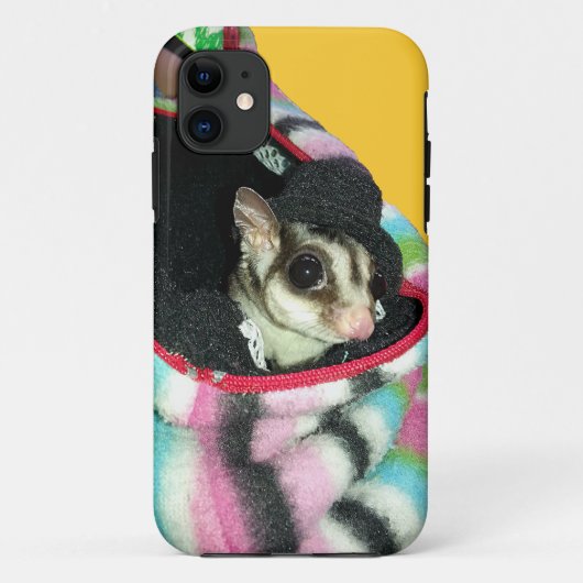 Suikerglijder die een Pet draagt Case-Mate iPhone Case (Achterkant)