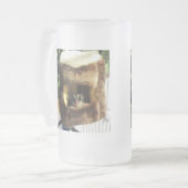 Suikerglijder in boerenveer matglas bierpul (Voorkant links)