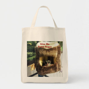 Suikerglijder in boerenveer tote bag