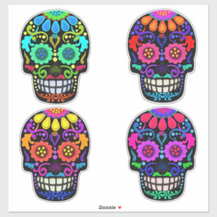 Suikerhuid Dag van de dood Grootte Sticker