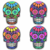 Suikerhuid | Dag van de dood | Grootte Sticker (Voorkant)