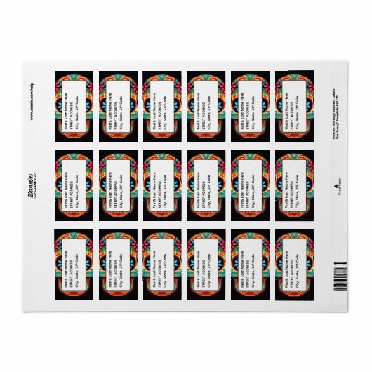 Suikerhuid Etiket (Full Sheet)