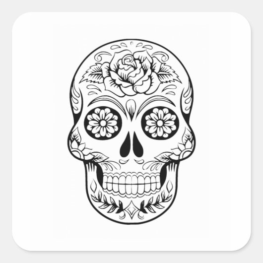 Suikerhuid Vierkante Sticker (Voorkant)