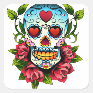 Suikerhuid Vierkante Sticker