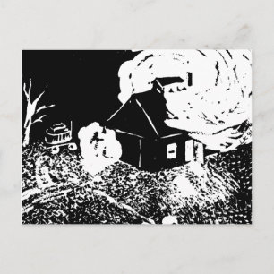 Suikerhuis op het Briefkaart van 's nachts