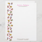 Suikerkers, cupcakes, banketbakkerswaren briefhoofd ontwerp (Voorkant / Achterkant)