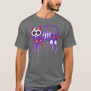 Suikerkletdag van het dode skelet Calavera Hall T-shirt