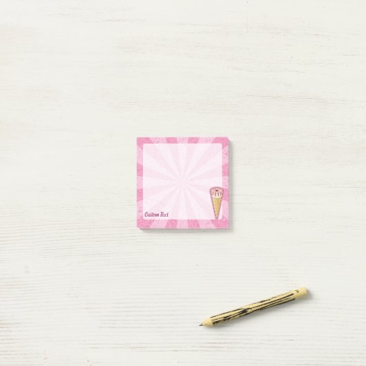 Suikerkloon-ijskap Post-it® Notes (Op bureau)