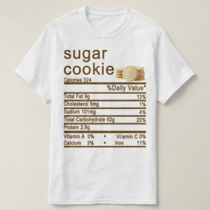 Suikerkoekje Nutrition Facts label T-shirt
