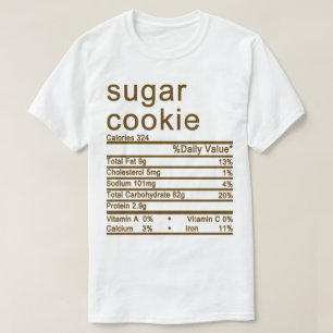 Suikerkoekje Nutrition Facts label T-shirt