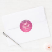 Suikerlip Scrub Burgundy Elegance Glitter Sparkles Ronde Sticker (Envelop)