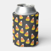 Suikermaïs manie in zwart blikjeskoeler (Blikje Voorkant)