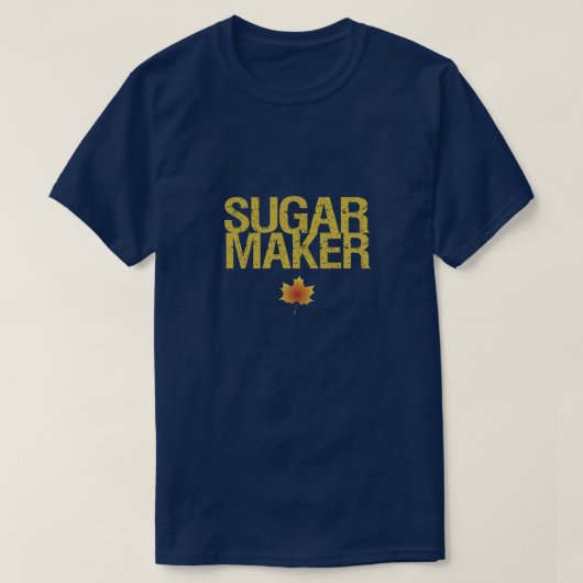 Suikermaker met esdoornblad t-shirt (Design voorkant)