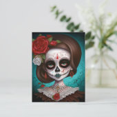 Suikermederdag van de dood briefkaart (Staand voorkant)