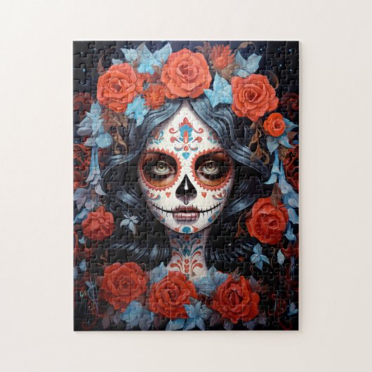 Suikermederdag van de dood legpuzzel (Verticaal)