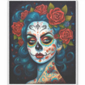 Suikermederdag van de dood sticker (Voorkant)