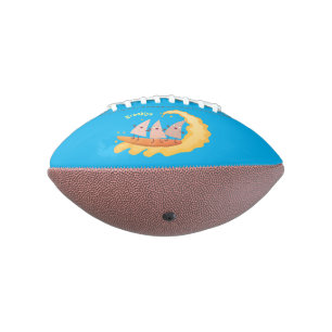 Suikernachos-maïschips surfende cartoon american football