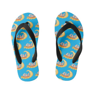 Suikernachos-maïschips surfende cartoon kinder teenslippers