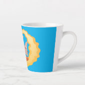 Suikernachos-maïschips surfende cartoon latte mok (Rechts)