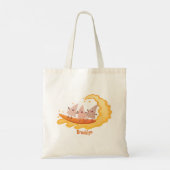 Suikernachos-maïschips surfende cartoon tote bag (Achterkant)