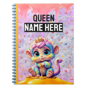 Suikerpluis Koningin Spiraal Foto Notitieboek