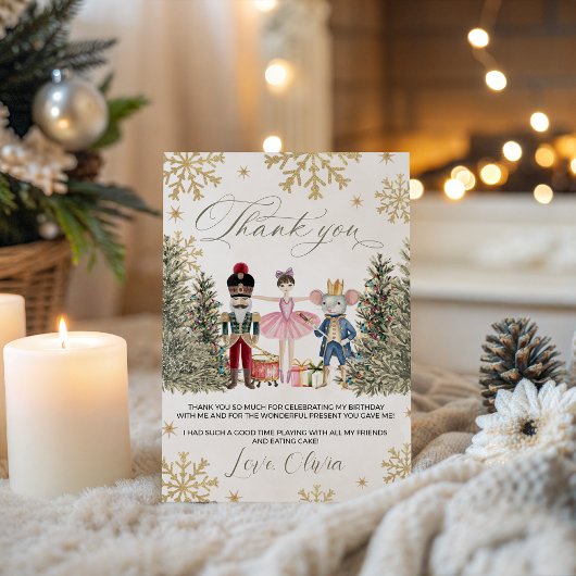 Suikerpruim Notenkraker Dankkaart Kaart