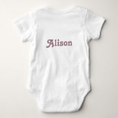 Suikerpruimfee-tekstkunst  romper (Achterkant)