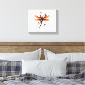 suikerrietlibel canvas afdruk (Insitu (Slaapkamer))