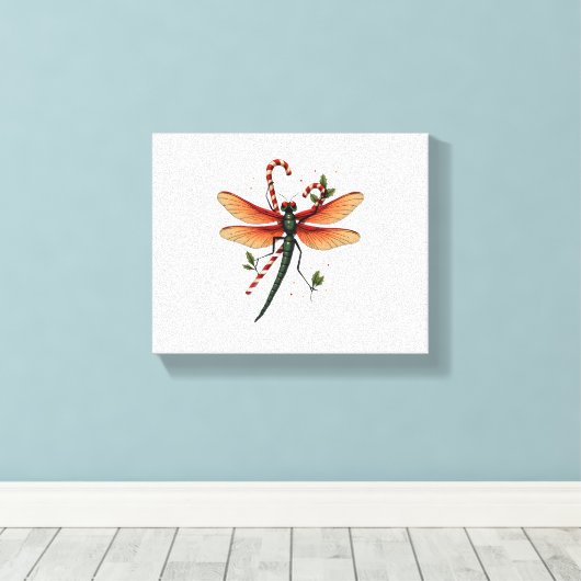 suikerrietlibel canvas afdruk (Insitu (Houten vloer))