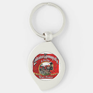 Suikerriettrein met baldwin-locomotieven sleutelhanger