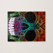 Suikerrob Schull Dia de Los Muertos Snoep Skull Legpuzzel (Horizontaal)