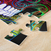 Suikerrob Schull Dia de Los Muertos Snoep Skull Legpuzzel (Zijkant)