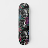 Suikerroze rozen | Glam van de Girly Gothic Skateboard (Voorkant)
