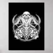 Suikerschedel Baphomet Goat Gift Poster (Voorkant)