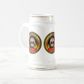 Suikerschedel bloeit intimiderend en eng bierpul (Voorkant links)