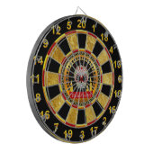 Suikerschedel bloeit intimiderend en eng dartbord (Voorkant Links)
