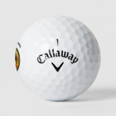 Suikerschedel bloeit intimiderend en eng golfballen (Logo)