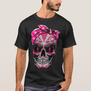 Suikerschedel Borstkanker Rijk lintje T-shirt