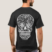 Suikerschedel (Calavera) Dag van de dood F T-shirt (Achterkant)