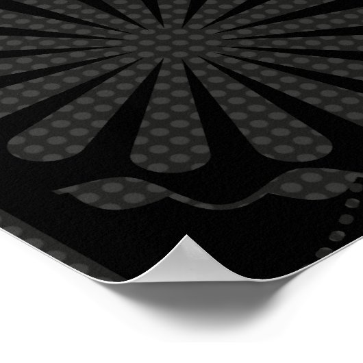 Suikerschedel - Dag van het dode poster (Hoek)