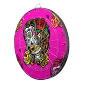 suikerschedel dartbord (Voorkant Rechts)