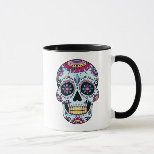 Suikerschedel (Dia de los Muertos) Mok