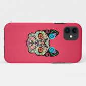 Suikerschedel Frenchie - Roze Case-Mate iPhone Case (Achterkant (horizontaal))