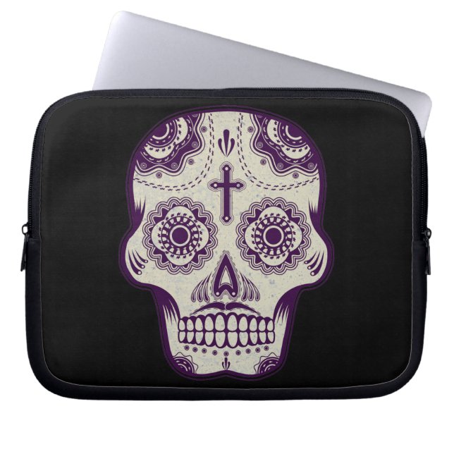 Suikerschedel Laptop Sleeve (Voorkant)