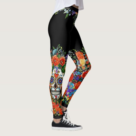 Suikerschedel Leggings (Rechts)