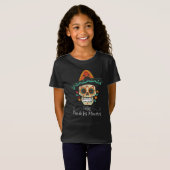 Suikerschedel met Pet Dia de Muertos | Shirts (Voorkant volledig)