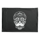 Suikerschedel met snor kussensloop (Achterkant)