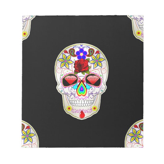 suikerschedel notitieblok (Voorkant)