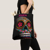 Suikerschedel op maat draagtas (Dichtbij)