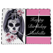 Suikerschedel op maat groot cadeauzakje (Voorkant)